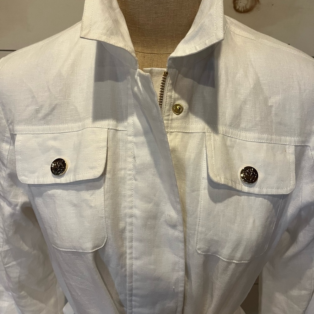 Draper James Linen Field Jacket - Picture 2 of 7
